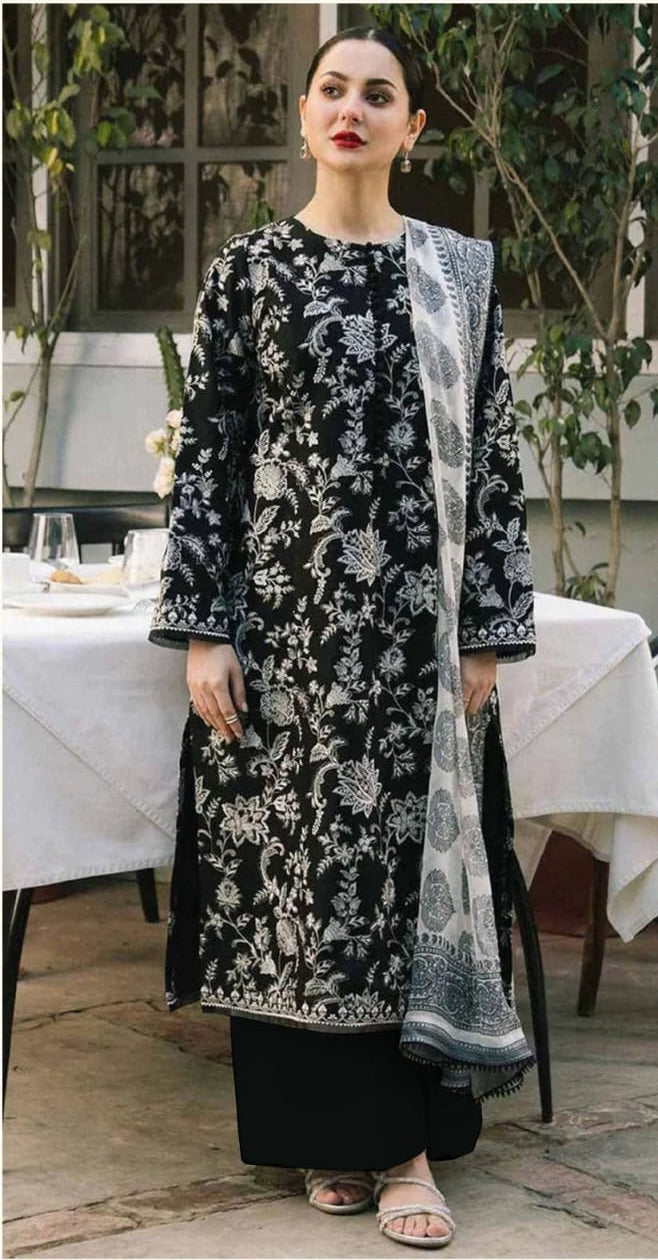 Zara Shahjahan – Embroidered Lawn Three-Piece Suit (D#879) – Summer Collection