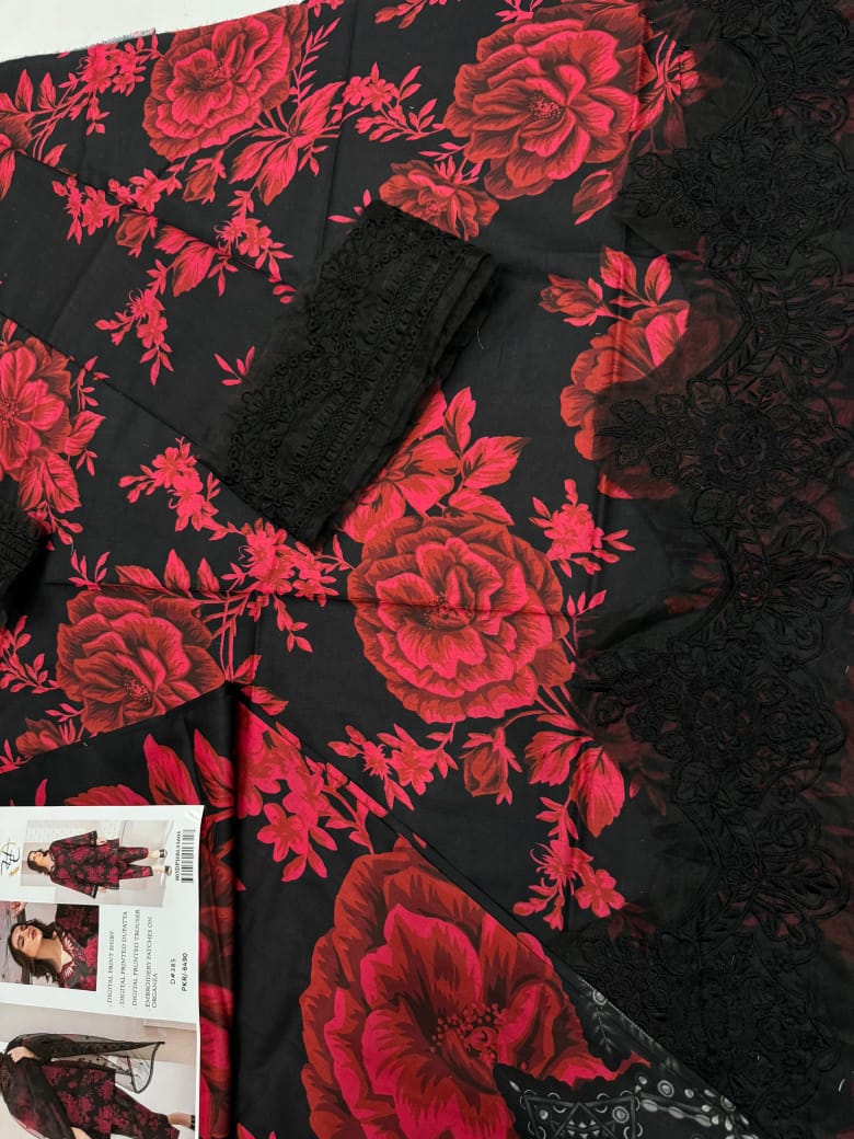BAROQUE LAWN PATCHES WITH LAWN DUPATTA