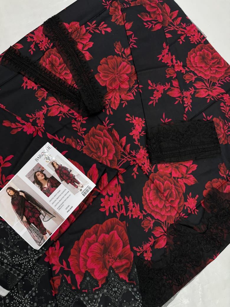 BAROQUE LAWN PATCHES WITH LAWN DUPATTA
