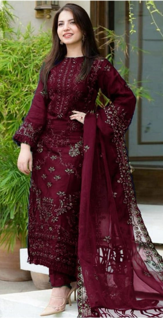 🍂Nisa 6001🍂 Stuff: Best Quality LAWN AIRJET 3 piece suit unstitched