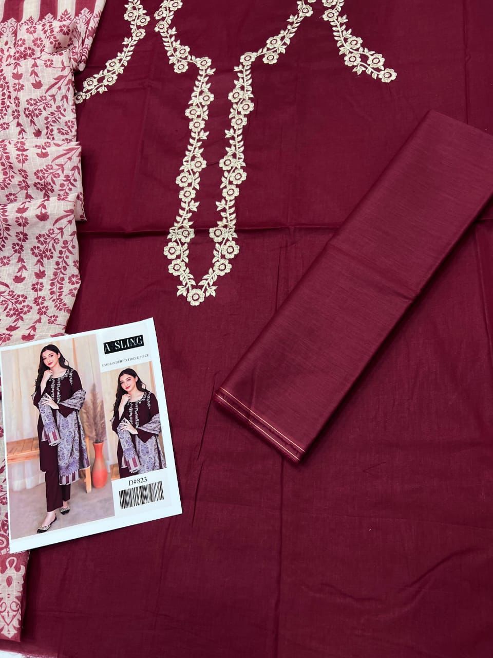 MOST DEMANDING ARTICLE AISLING LAWN  WITH  DIGITAL Diamond DUPATTA 3 piece