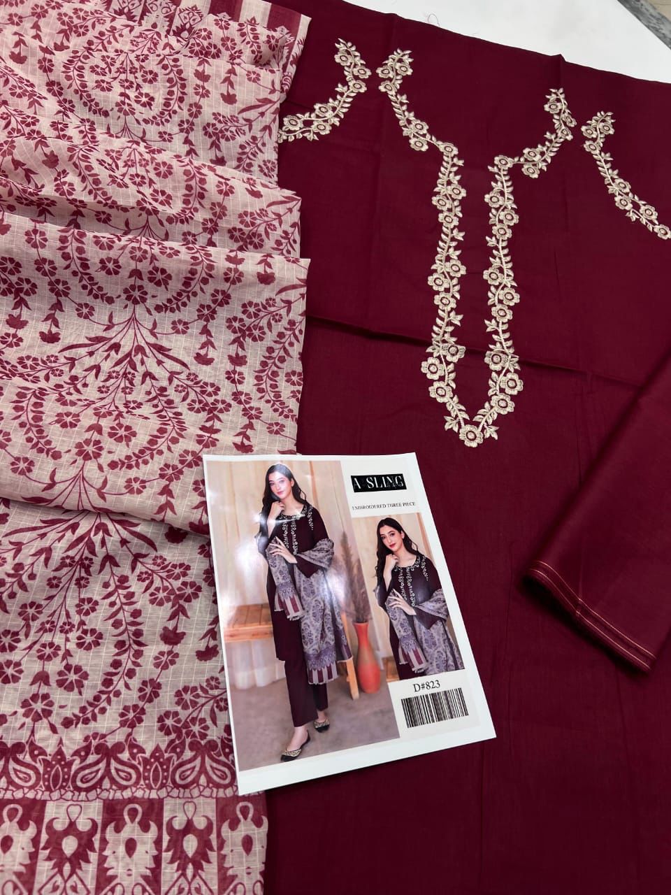MOST DEMANDING ARTICLE AISLING LAWN  WITH  DIGITAL Diamond DUPATTA 3 piece