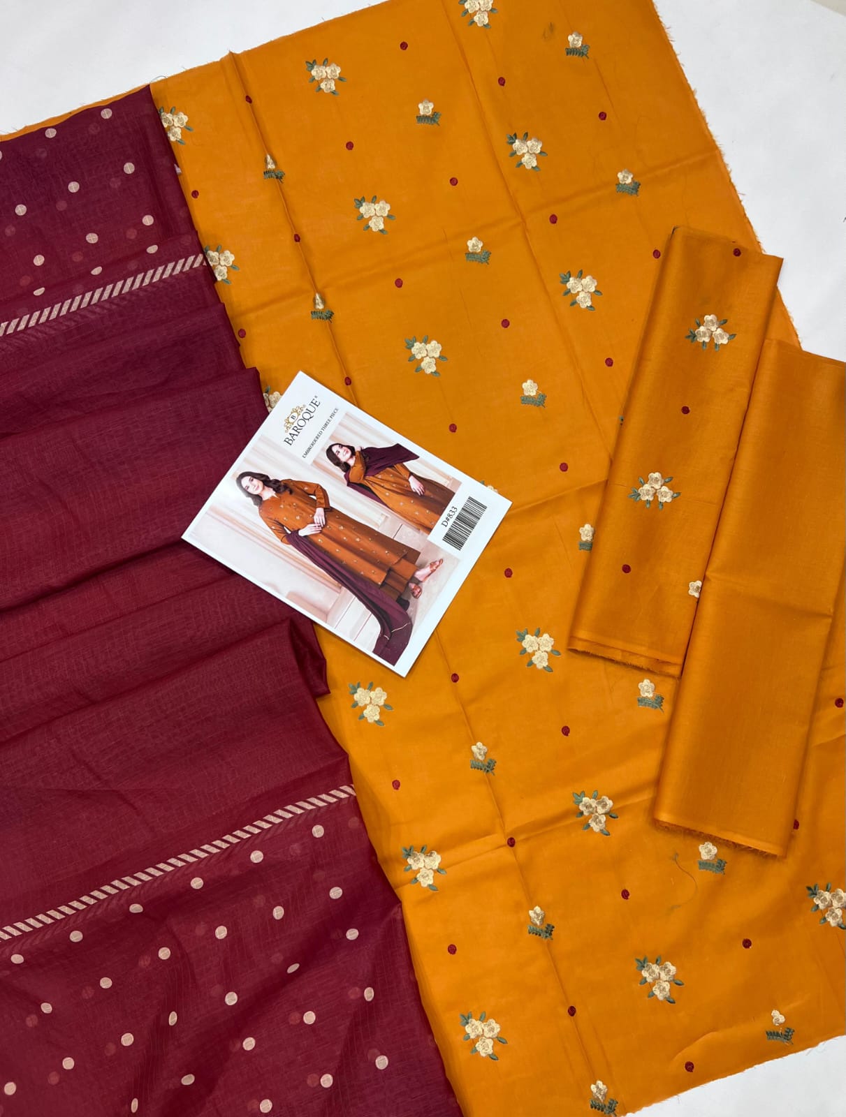 BAROQUE LAWN  WITH  DIGITAL Diamond DUPATTA